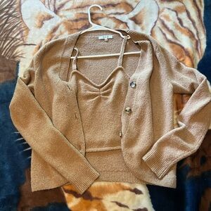 Madewell Cardigan Tank Set